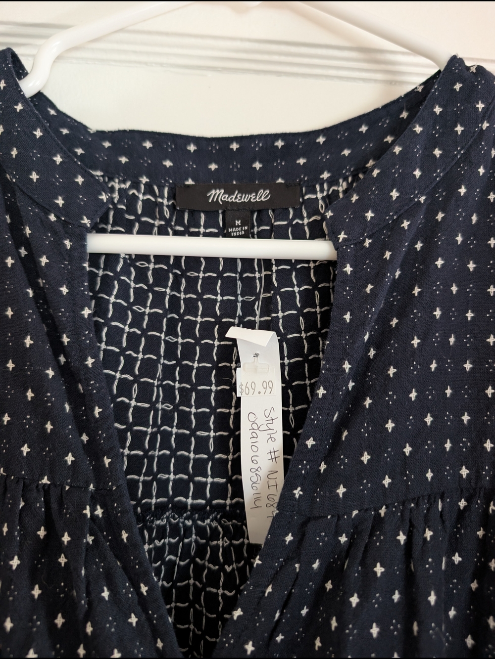 NWT Madewell Tiered Midi Dress - Picture 3 of 4